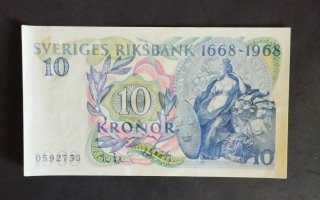 Suecia 10 Kronor 1668-1968