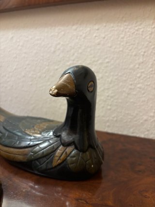 Pareja de patos decorativos