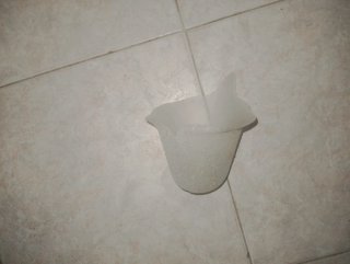 Coppia applique floreale vetro opalino