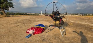 Paramotor Air Conception + Vela Ozone + Paracaídas