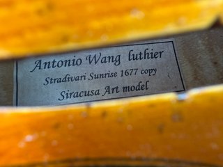 Violin Antonio Wang Siracusa Antiqued Art 4/4