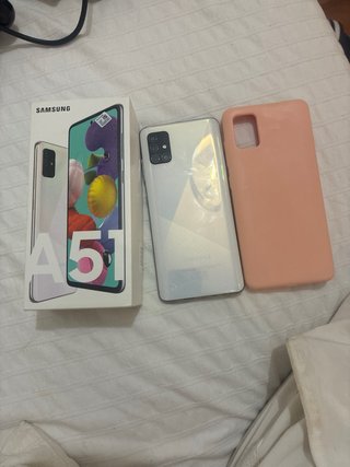 Samsung Galaxy A51 128GB con caja y funda