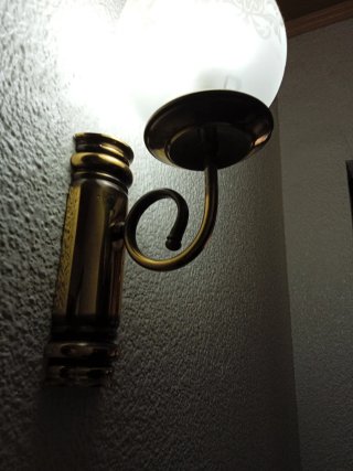 2 Apliques de Pared Dorados