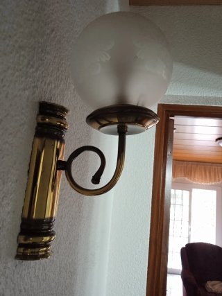 2 Apliques de Pared Dorados