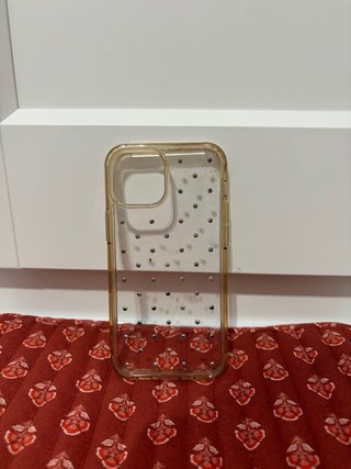 Funda iPhone 12 mini transparente con brillos