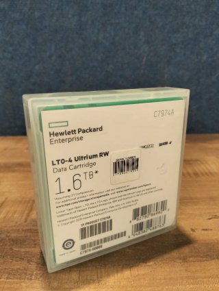 HPE LTO-4 Ultrium C7974A Cinta Backup RW 1,6 TB
