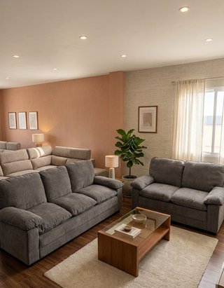 Sofá 3 y 2 plazas gris | Diseño moderno
