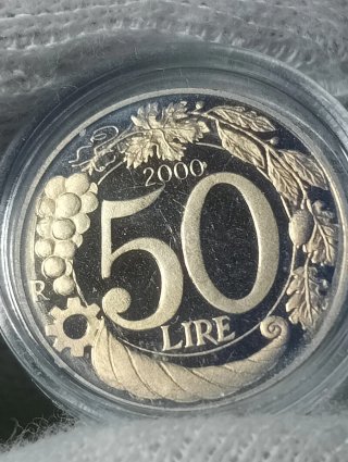 Moneta 50 Lire Repubblica Italiana anno 2000
