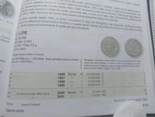 Moneta 50 Lire Repubblica Italiana anno 2000