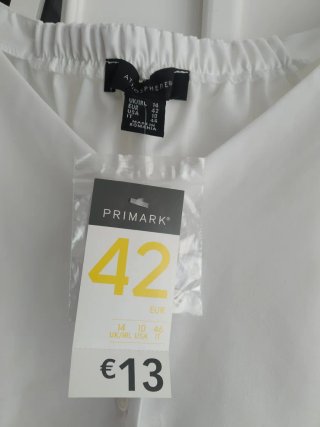 Blusa blanca manga acampanada