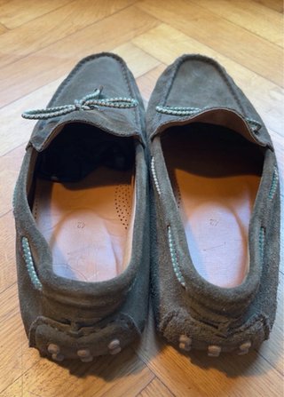 Mocasines Zara Verde Oliva Talla 42