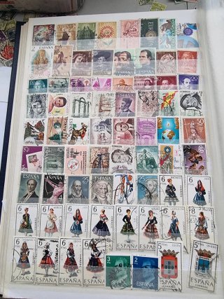 Lote de sellos de España Matasellados