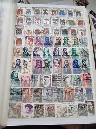 Lote de sellos de España Matasellados