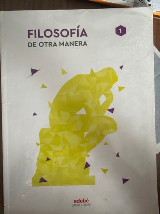 Filosofía 1, primer curso de bachillerato