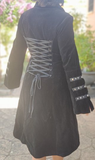 Abrigo gótico levita victoriana Steampunk unisex