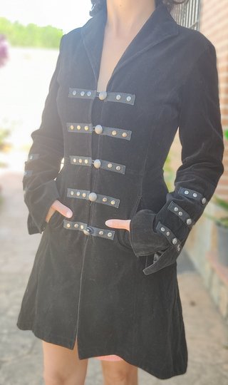 Abrigo gótico levita victoriana Steampunk unisex