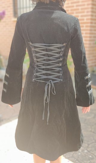 Abrigo gótico levita victoriana Steampunk unisex