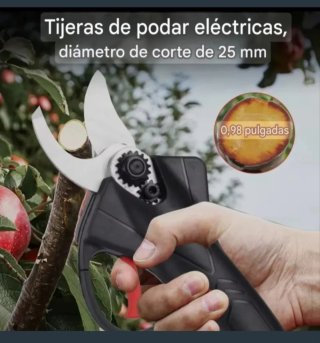 Tijeras Podar Eléctricas Recargables (2 Baterías)