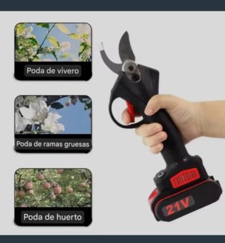 Tijeras Podar Eléctricas Recargables (2 Baterías)