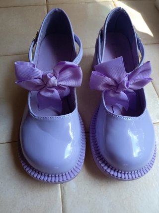 Zapatos Lila Tacón Mary Jane Talla 38