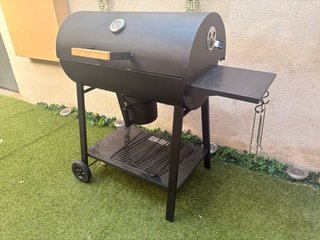 Barbacoa Carbón Negra - REGALO Soporte y Pinza