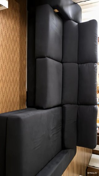 Sofá com chaise longue antracite em tecido