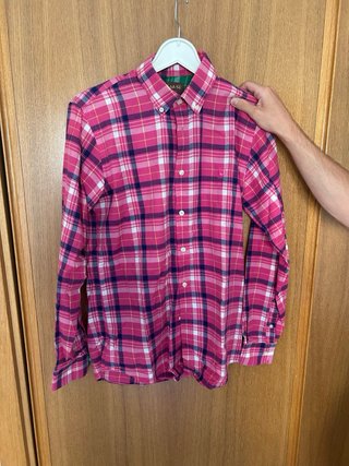 Camisa El Ganso cuadros azul y marrón