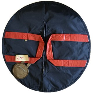 Bolso Yokana medialuna azul marino y rojo