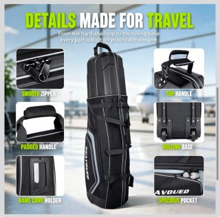 Bolsa de viaje para palos de golf