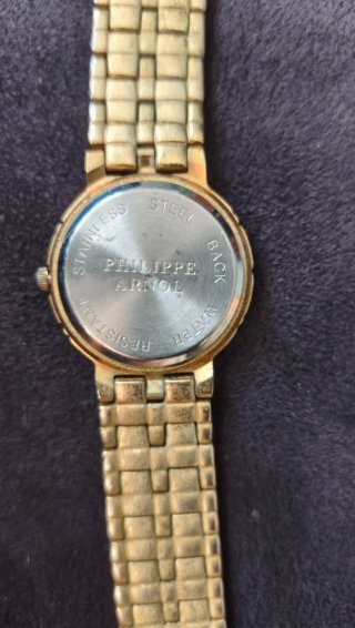 Reloj Philippe Arnol Vintage Dorado y Acero