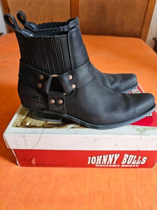 Botines Cowboy/Camperos Negros Talla 43.