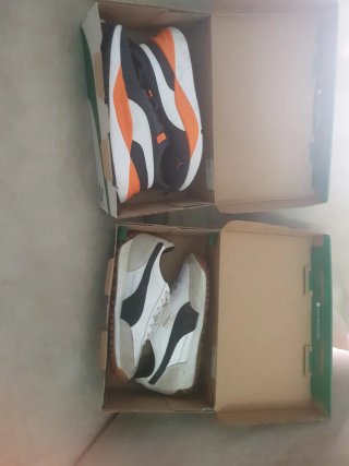 Zapatillas Puma Negras y Naranjas