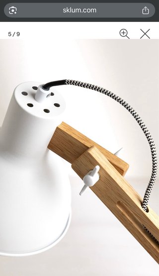 Lámpara de escritorio SKLUM madera y metal
