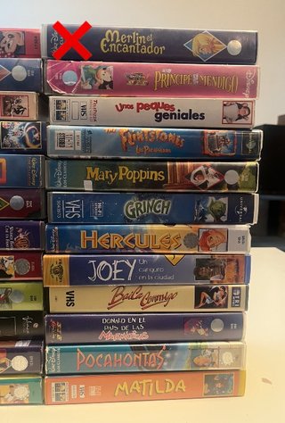 Lote Películas VHS Disney Clásicos
