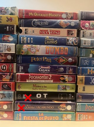 Lote Películas VHS Disney Clásicos