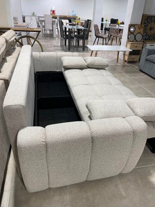 Sofá Cama Gris Tela