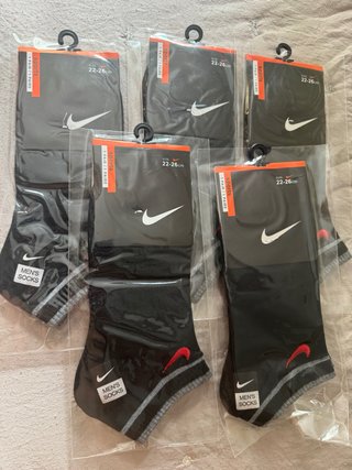 5 pares calcetines Nike deportivos talla 36-42