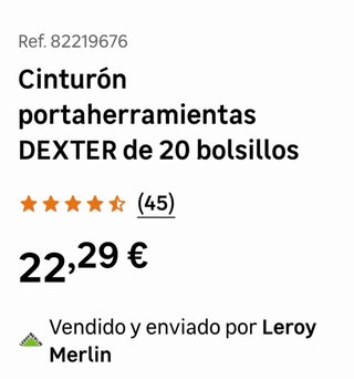 Bolsa de trabajo Dexter 20 bolsillos