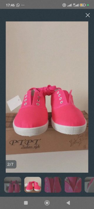 Zapatillas deportivas rosa talla 38