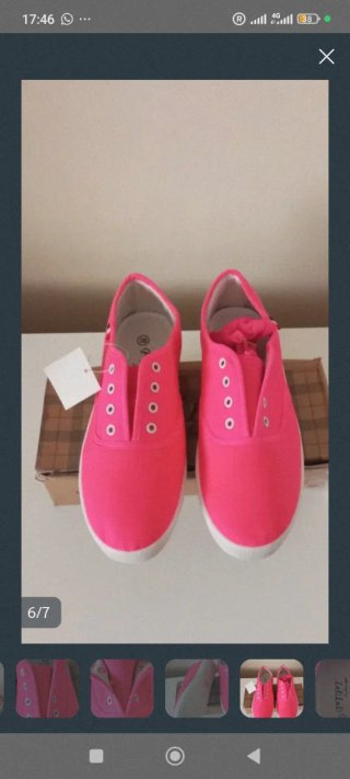 Zapatillas deportivas rosa talla 38