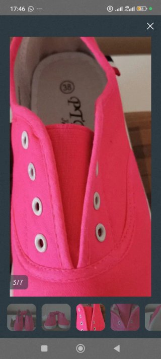 Zapatillas deportivas rosa talla 38