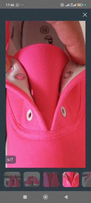 Zapatillas deportivas rosa talla 38