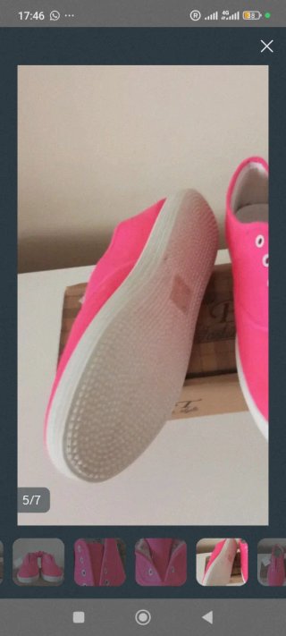 Zapatillas deportivas rosa talla 38