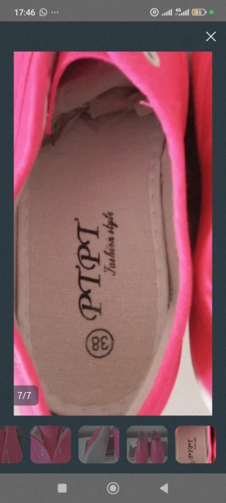 Zapatillas deportivas rosa talla 38