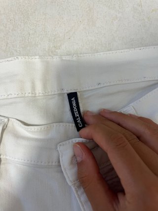 Pantalón pitillo blanco Calzedonia