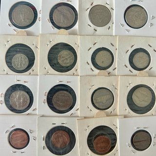 Lote 16 monedas USA antiguas