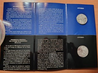 2 Monedas 2000 Pesetas España 1994 y 1995