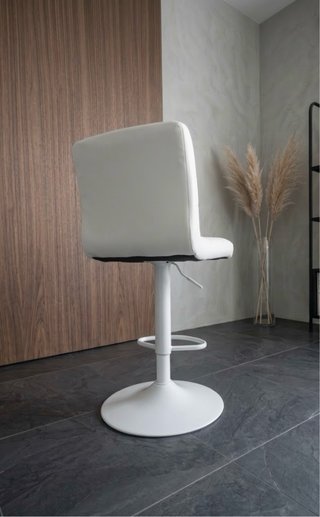 Taburete Giratorio Blanco,