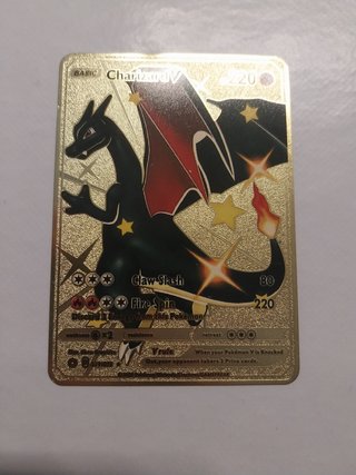 Lote 3 Cartas Pokémon Charizard Doradas