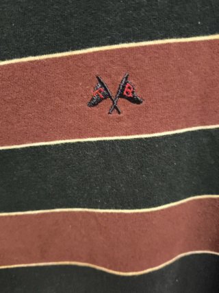 Polo Thomas Burberry manga larga rayas L